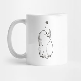 Romantic Penguin Mug